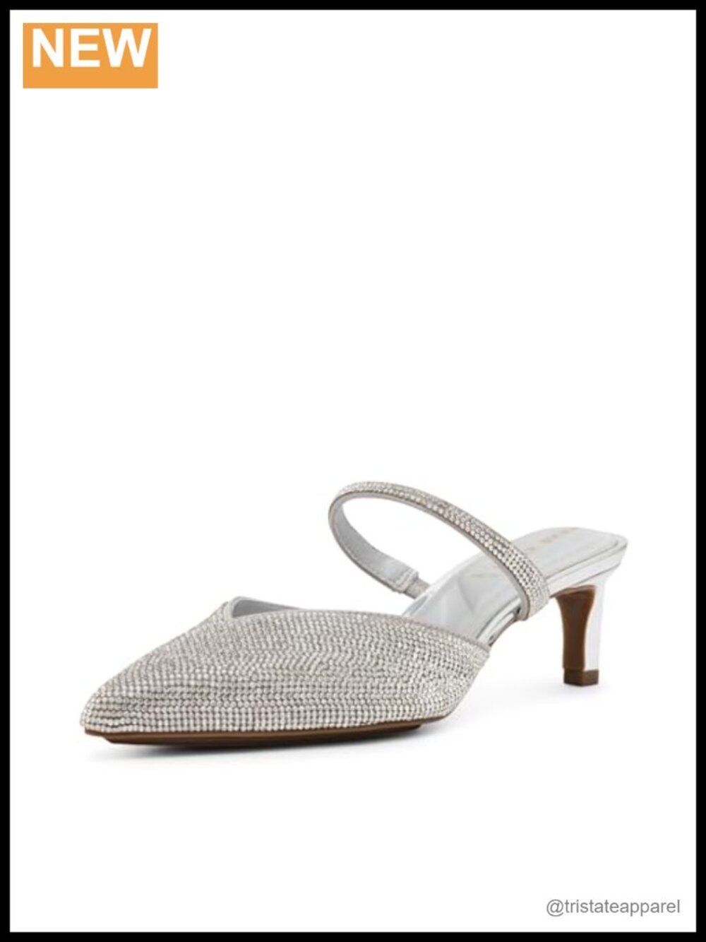 Crystal Adorned Pointed Toe Stiletto Heel Pump
